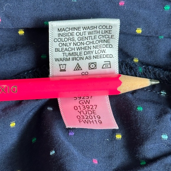 Hanna Andersson navy tiered cotton dress- embroidered dots, size 100 US 4 girls - Picture 8 of 8